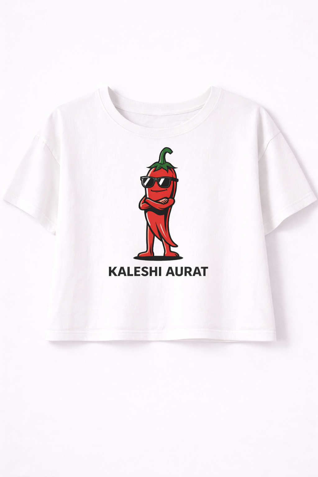 Kaleshi Aurat™ Hot Attitude Crop Tee