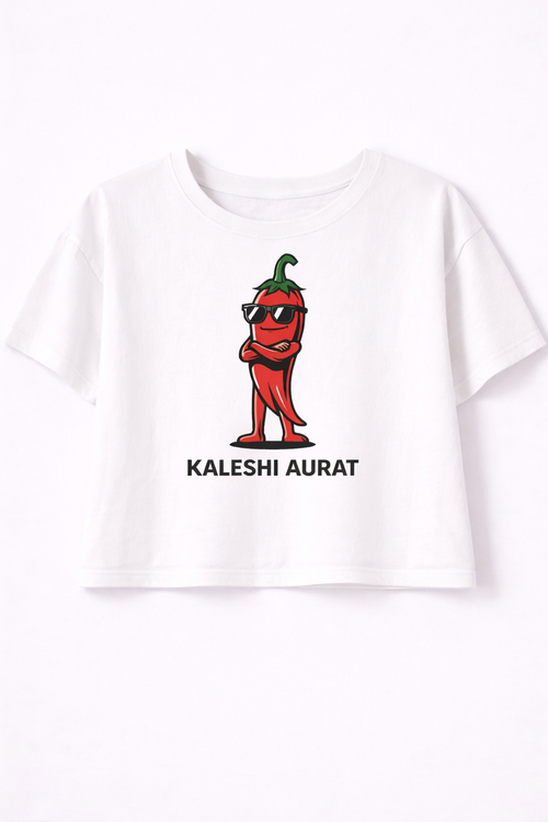 Kaleshi Aurat™ Hot Attitude Crop Tee