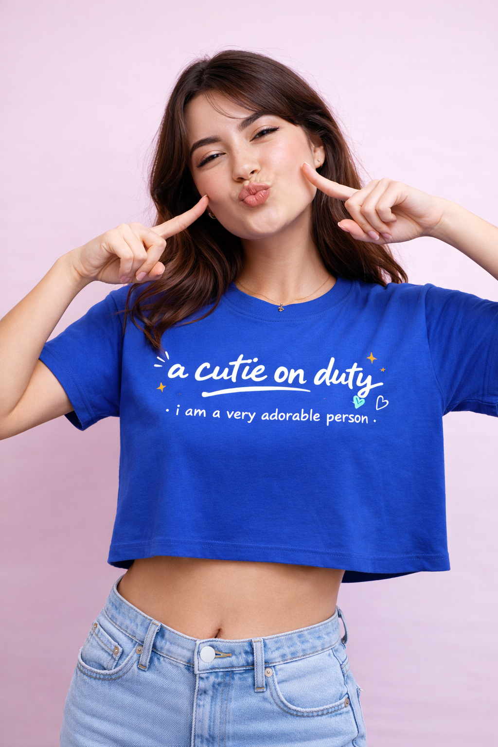Cutie On Duty™ Main Character Crop Tee